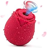 Sex Pleasure Rose Toy for Women Sexual Rose Flowers Rechargeable Adult Toy for Women Couples-red,Powerful Tongue Suck & Lick 7 Mode Sucking Toy for Women Powerful