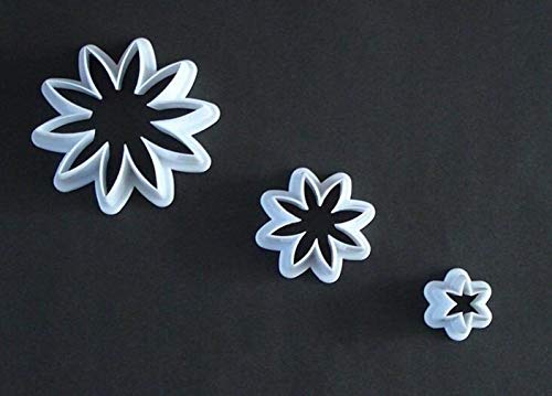 homeking Co., LTD 3Pcs / Set Cake Fondant Daisy Cookie Cutter Molde para Hornear Herramienta