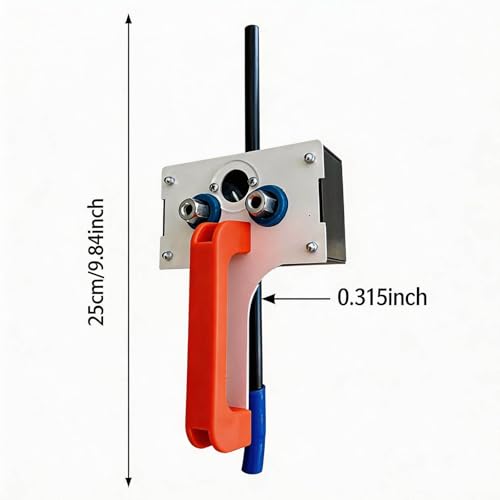 Efficient Wire Puller Cable Pulling Tool, Fish Tape Wire Puller for Conduit Wiring, 0.3inch Max Cable Wire Fishing Tools for Threading Machine Residential Commercial Industrial Use (Orange)