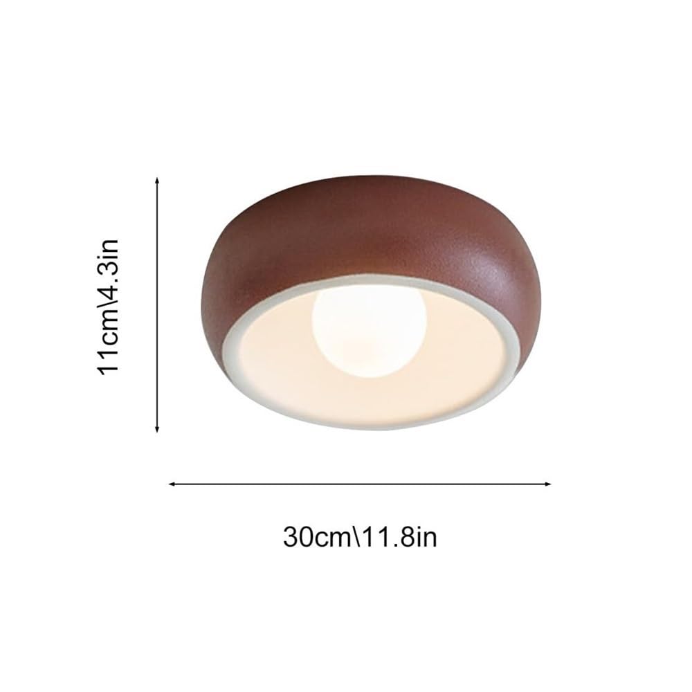Nowoczesna, Minimalistyczna Lampy Sufitowa Do Montażu Podtynkowego, Okrągła Dekoracyjna Lampy Sufitowa LED Do Salonu, Sypialni, Jadalni(Red)