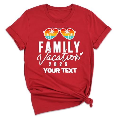 2025 Custom Family Vacation Trip Shirt, Family Matching Shirt, Family Travel Summer Shirt3