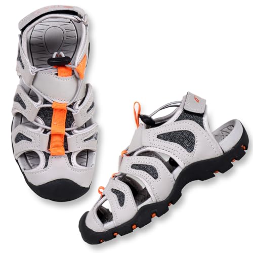 Image of TRASE Fisherman Sandals for Kids | Anti-Skid Comfortable Footwear for Boys | Adjustable Hook and Loop Closure | Flexible & Lightweight with Toe Protection