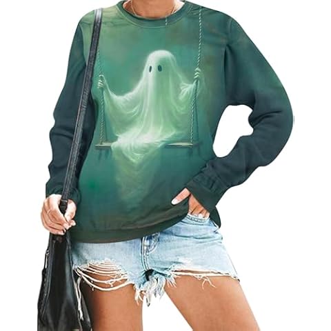 MNLYBABY Halloween Graphic Sweatshirt for Women Cover
