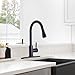 Arofa Black Touchless Kitchen Faucet with Pull Down Sprayer, Smart Motion Sensor Kitchen Sink Faucet, Stainless Steel Single Handle Kitchen Faucet, Matte Black