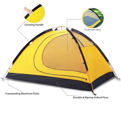 GEERTOP 2P 4-Season Camping Tent