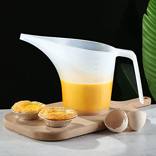 Wuweot 12 Pack Measuring Funnel Pitcher, 33Oz Easy Pour Measuring Cup With Long Spout For Soap Cakes Making, Filling Muffin Pans, Bakeware Molds, Oils, Fluids (1000Ml) #TOP7