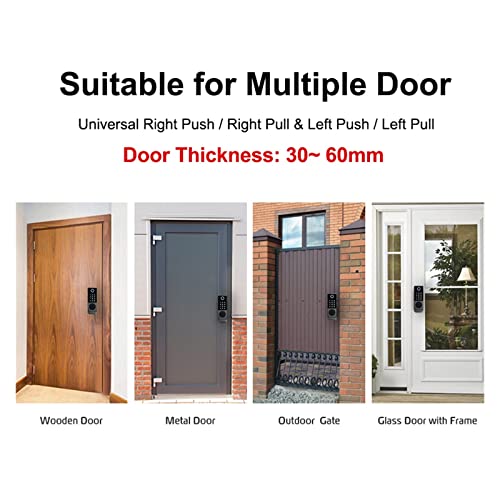 Serrure porte extérieure étanche W7 wisdom avec double empreinte digitale Tuya