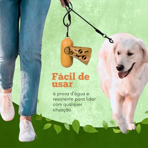 Saquinhos Higiénicos Para Cães Destaca Fácil Cata Caca Vmstark 8 rolos