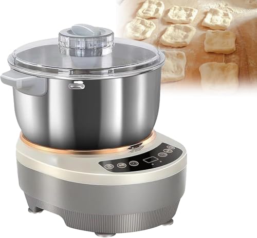 Máquina de masa con función de fermentación, mezclador de masa antiadherente de acero inoxidable con tazas y cucharas medidoras, panel táctil, a prueba de masa de 25-38 ℃ para uso doméstico