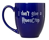 I Don't Give A RavenCrap - 15oz Bistro Deluxe Double-Sided Coffee Tea Mug (RavenCrap)