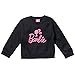 Barbie Little Girls French Terry Sweatshirt and Jogger Pants Set Black 7-8