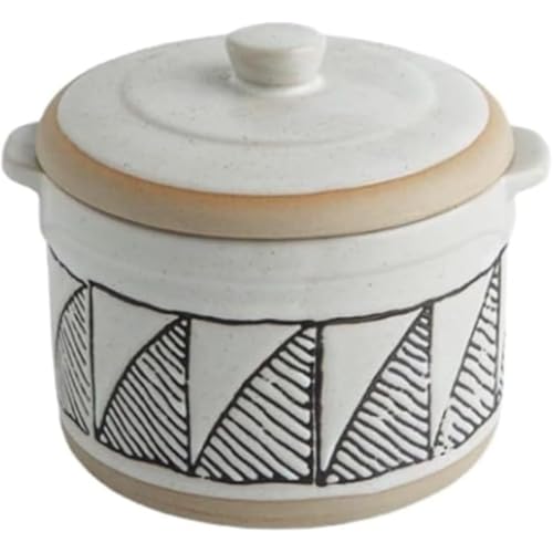 Wyazziv蓋付き蒸し器 蒸し器 400ml 陶器 和食器 和風スープカップ デザートカップ 茶碗蒸し 蓋付き茶碗 家庭用 業務用 ホテル レストラン (C)