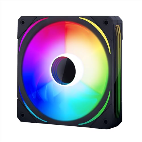 Noua Boreas | Ventola per PC da 120 mm | Illuminazione ARGB 5V 3pin Effetto Specchio Infinito | Velocità 1200 RPM | Ventola per Case Computer Silenziosa | Piena Compatibilità
