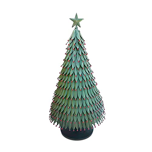 Metal Christmas Tree, Home Decor For Festive Season, Christmas Party Decorations, Christmas Decorations, Antique Green, 20 X 10 X 6 In. - Qf Automation #TOP30