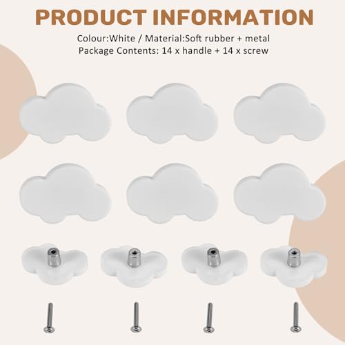 Boutons pour chambre d'enfant boutons de meubles en nuage premium - 8