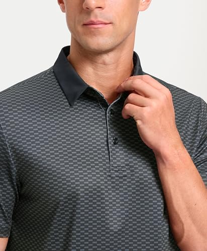 Image of Men's Golf Polo Shirts Dry Fit Performance Moisture Wicking Casual Print Golf Shirts for Men Breathable