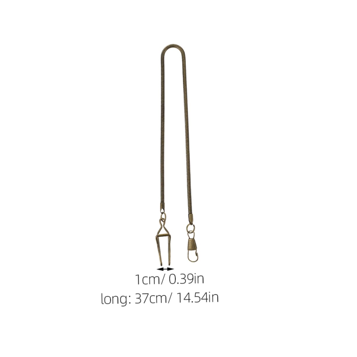 Didiseaon 2pcs Pocket Watch Chain Metal Vintage Pocket Watch Chains Decorative Accessories