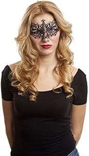 My Other Me - Antifaz metal, color negro (Viving Costumes 203566)