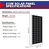 Amazon.com : ExpertPower 210W Solar Panel Monocrystalline 12V High ...