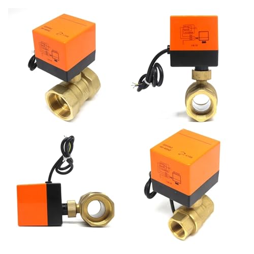 Vanne d'eau électrique anti fuite DN32 laiton actionneur normalement fermé