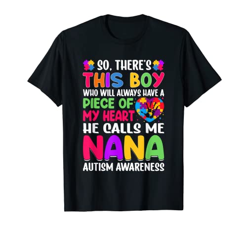 Autism Nana - Autism Awareness Grandmom Autism Inspirational Camiseta