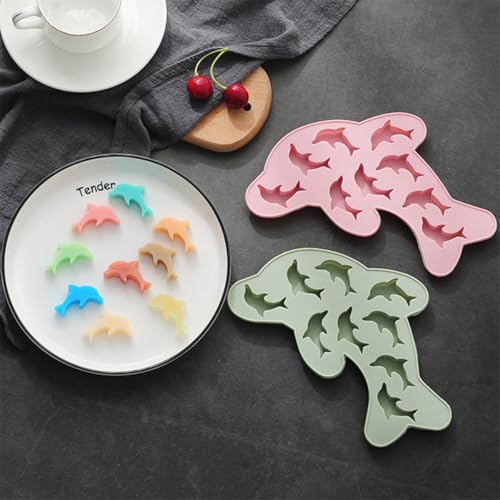 Molde de silicona para hielo y chocolate SEWACC 2 piezas miniatura 3