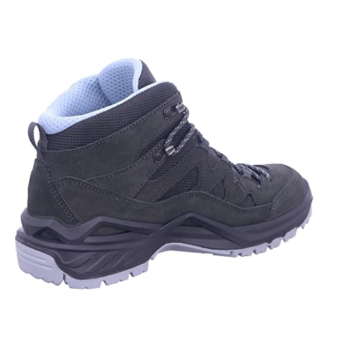 LOWA Damen Wanderschuhe Sirkos Evo GTX Mid 320801 Anthrazit/Eisblau 38