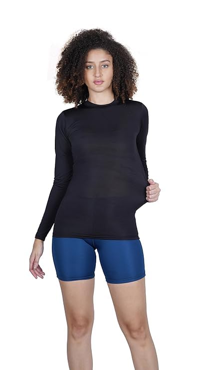 kyk Never Lose Womens Compression Top T-Shirt for Gym Sports Yoga Swimming Running Short Sleeve-picture-32