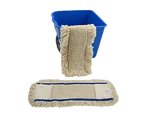 Juego de Mopa Profesional de 50 cm - 4 Fregonas para Suelos y Parqué | Incluye mopas de chenilla para limpieza en seco y húmedo, ideal para laminado, azulejos, plástico y gres porcelánico.