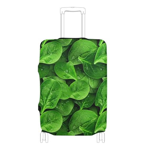 Joisal Suitcase Cover Cute Luggage Protector Green Spinach Leaves Protective