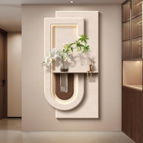 HDZNDH 3D Art Wall Decor With Led Light, Modern Sandstone