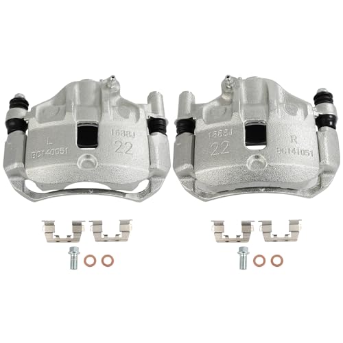 Image of SCITOO 19B1493 19B1492 Front Left & Right Disc Brake Calipers Assembly w /Bracket For Hyundai For Accent /For Excel /For Scoupe,For Mitsubishi For Precis