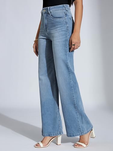 Image of Miss Chase Women's Skinny High Rise Cropped Stretchable Denim Jeans