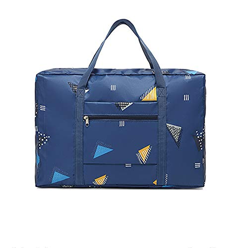 Folding Travel Duffel Bag for Men & Women, 2019 New Large Capacity Storage Luggage bag, Waterproof & Durable Travel Bag for Sports, Gym, Travel (Blue)