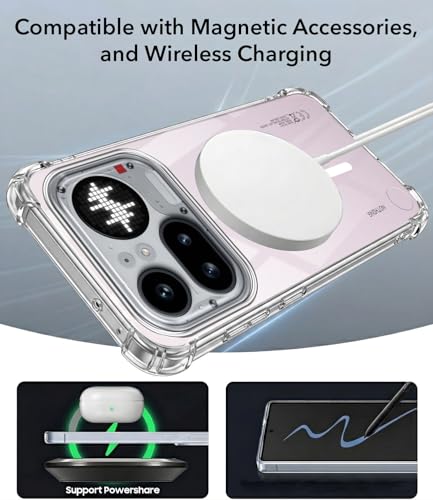 Image of Jkobi Shockproof Crystal-Clear Back Cover for Nothing Phone 4A Pro 5G (Magsafe Wireless Support | Drop & Camera Protection | Hard Polycarbonate)