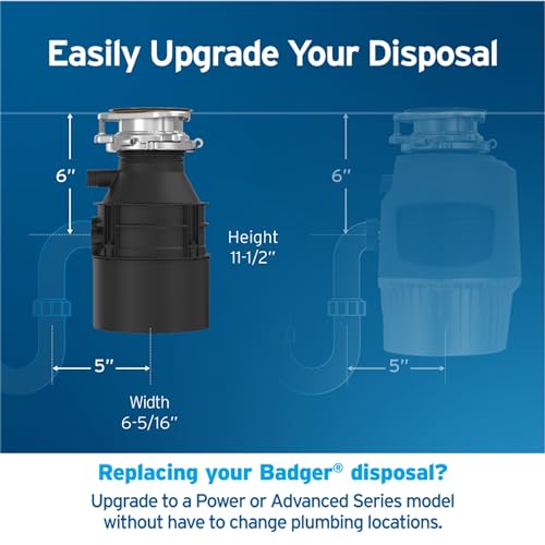 Insinkerator 79883-ISE Badger 5 Garbage Disposal, Standard Series 1/2 Hp Continuous Feed Food Waste Disposer thumb #6