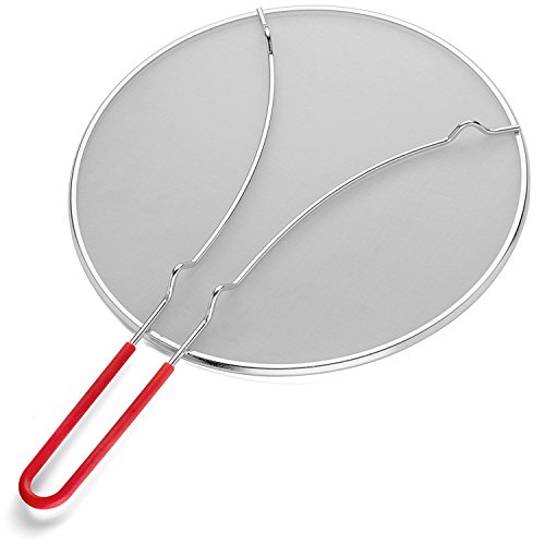 K BASIX Splatter Screen for Cooking 13" - Silicone Handle - Stops Hot