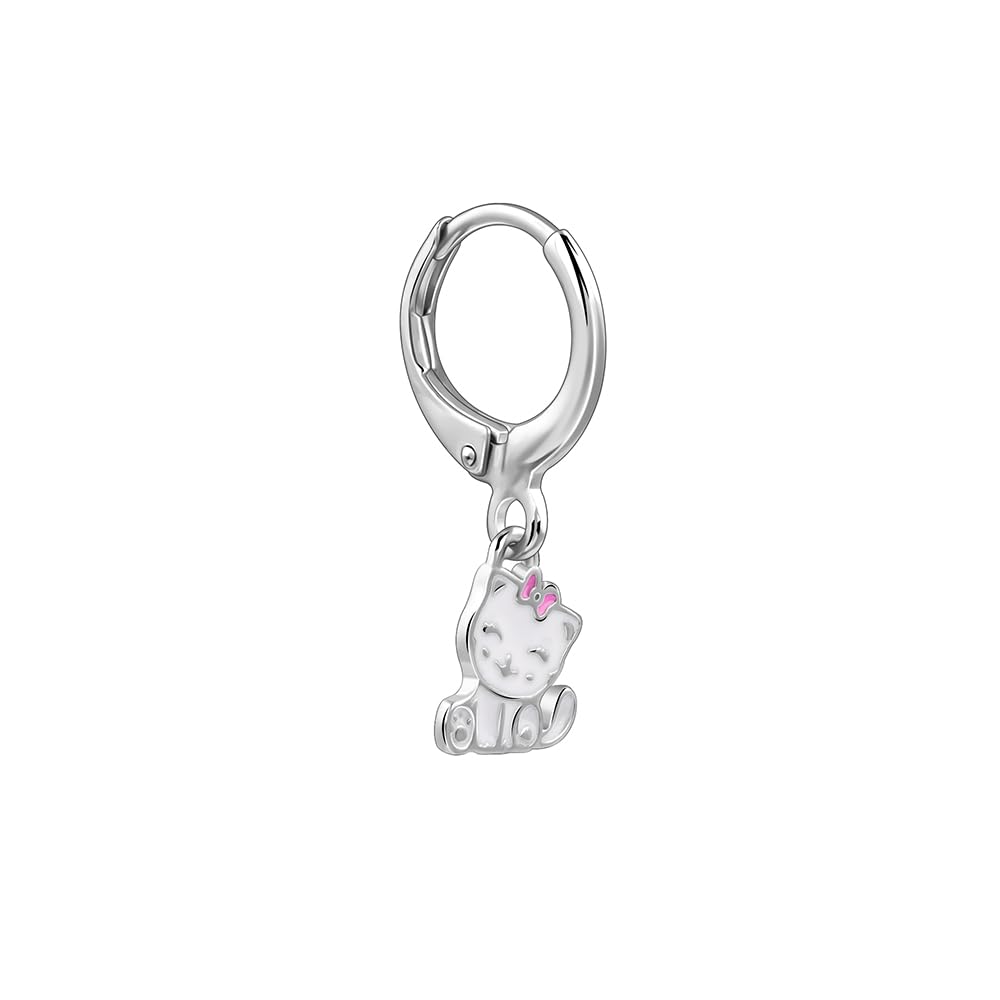 GIVA 925 Silver Cute Kitty Kids Earrings| Studs to Gift Kids | With Certificate of Authenticity and 925 Stamp | 6 Months Warranty