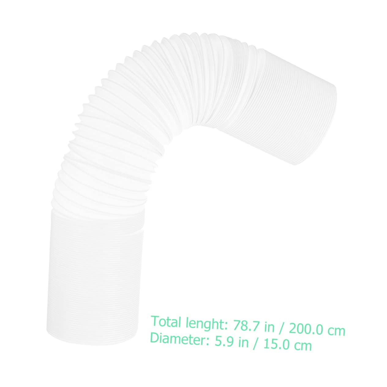 Tubo Scarico Condizionatori Portatili Flessibile 15cm Bianco | Estensione Tubo Climatizzatore Portatile, Tubo di Scarico Aria per Camera e Ufficio, Pp Resistente