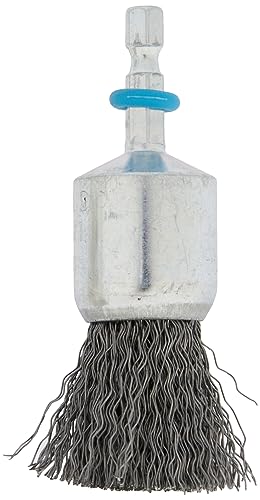 wolfcraft Steel Wire End Brush, Ø 25 mm, Hexagon Shank I 2126000