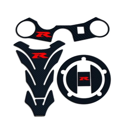 Autocollant de bouchon réservoir en carbone GSXR contre l'usure d'essence