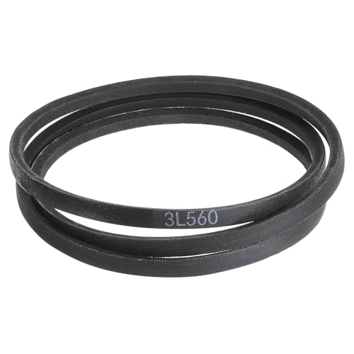 uxcell 3L560 Classic Wrapped Rubber V-Belt, 56"(1422mm) Outside Circumference, 3L Profile V Belt 3/8" Width 7/32" Height