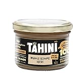 Halva Kingdom Artisanal Tahini All-Natural Sesame Tahini Paste | 100% Pure Rich & Creamy Ground Sesame Paste, Tahini Sauce, Dressing & Dips | Vegan, Kosher | Non-GMO 17.6 OZ (Original) (WHOLE SESAME SEEDS)