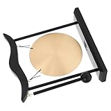 Ciieeo 銅製小型デスクトップゴング 禅の美学と風水効果を兼ね備えたアジアンインテリア 新築祝い 引っ越し になリビングルーム装飾品