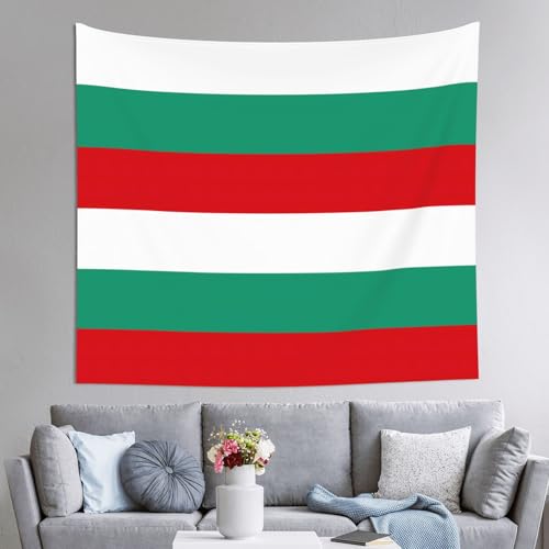 Drapeau bulgare en tapisserie murale 152x130 pour dortoir