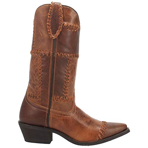 Dan Post Laredo Cognac Whiskey Run Womens Snip Toe Boots