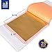 Slofoodgroup 24 Karat Edible Gold Leaf Soft Transfer Gold (25 Lightly Attached Sheets on Transfer Backing) 3.15 in x 3.15in Soft Press Transfer Gold Leaf Sheets for Baking, Spa, Crafting and More