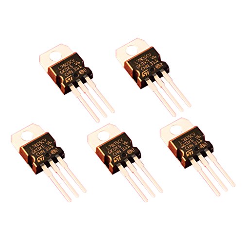 L7805CV L7805 Positive Voltage Regulator Output 5v TO-220 Package 5 Pack