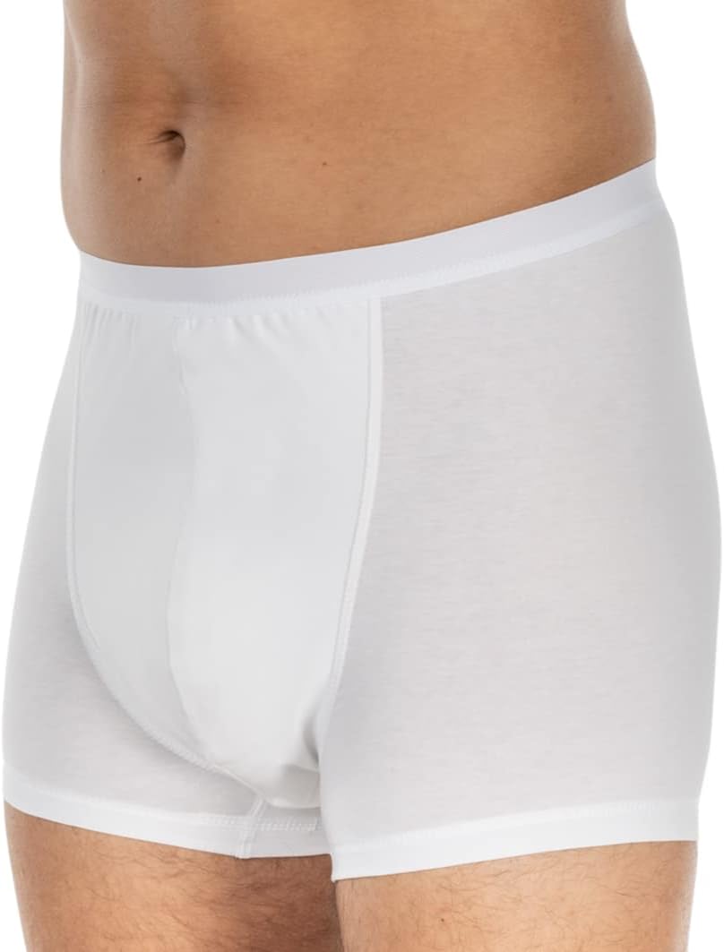 Suprima 1263 BodyGuard6 Men's Boxers for Incontinence Pads (White, Medium)