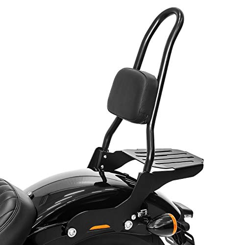Sissy Bar CSL mit Gepäckträger für Harley Softail Street Bob 18-24 schwarz